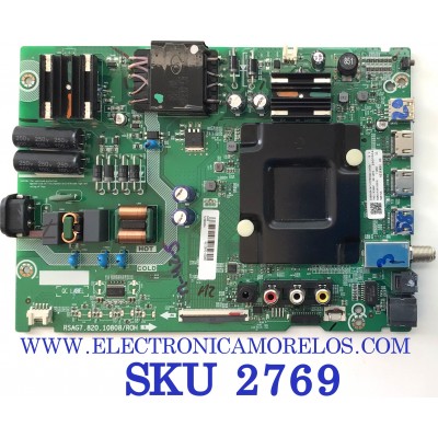 MAIN FUENTE (COMBO) PARA TV HISENSE 4K UHD SMART TV / NUMERO DE PARTE 293992 / RSAG7.820.10808/ROH / 293991 / 50A53FUR(0009) / PANEL'S HD500Y1U61-T0L6/S0/GM/ROH / HD500Y1U61-T0L6/GM/CKD3A/ROH / DISPLAY PT500GT02-7 / MODELO 50R7G5 50A53FUR